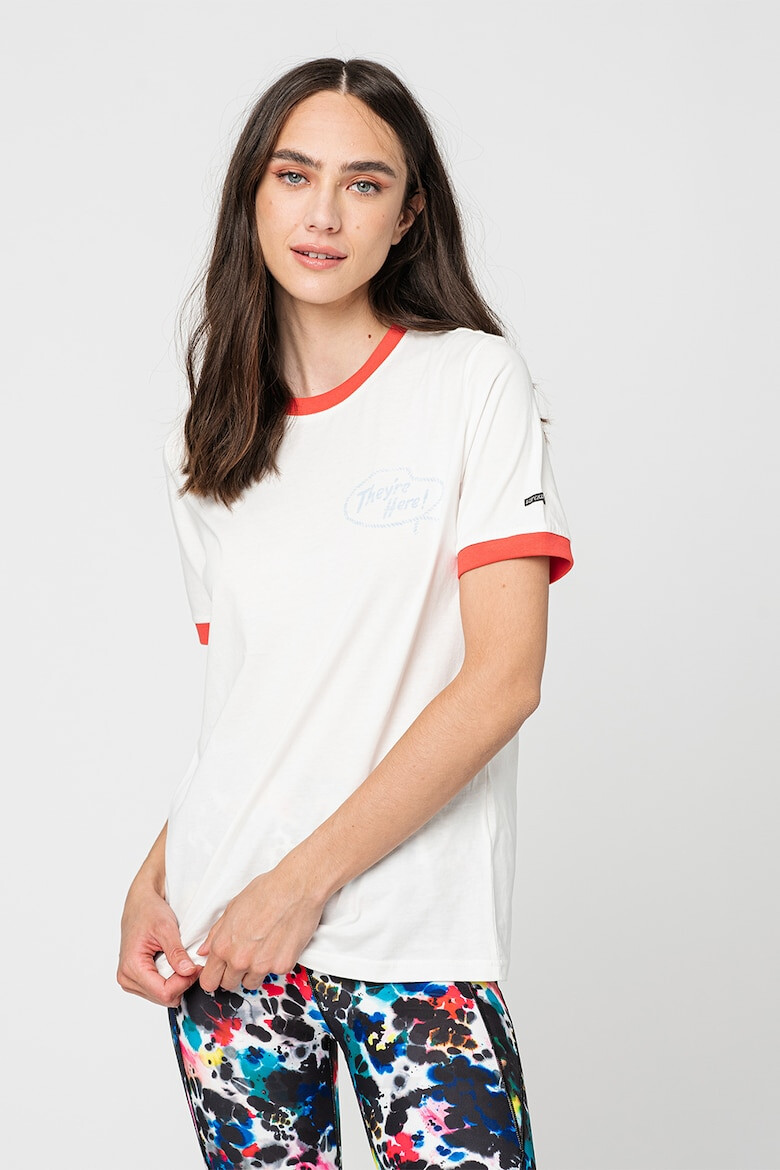 SUPERDRY Памучна блуза с овално деколте - Pepit.bg