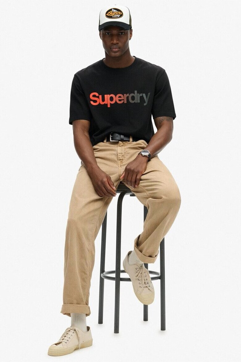 SUPERDRY Памучна шапка с лого - Pepit.bg