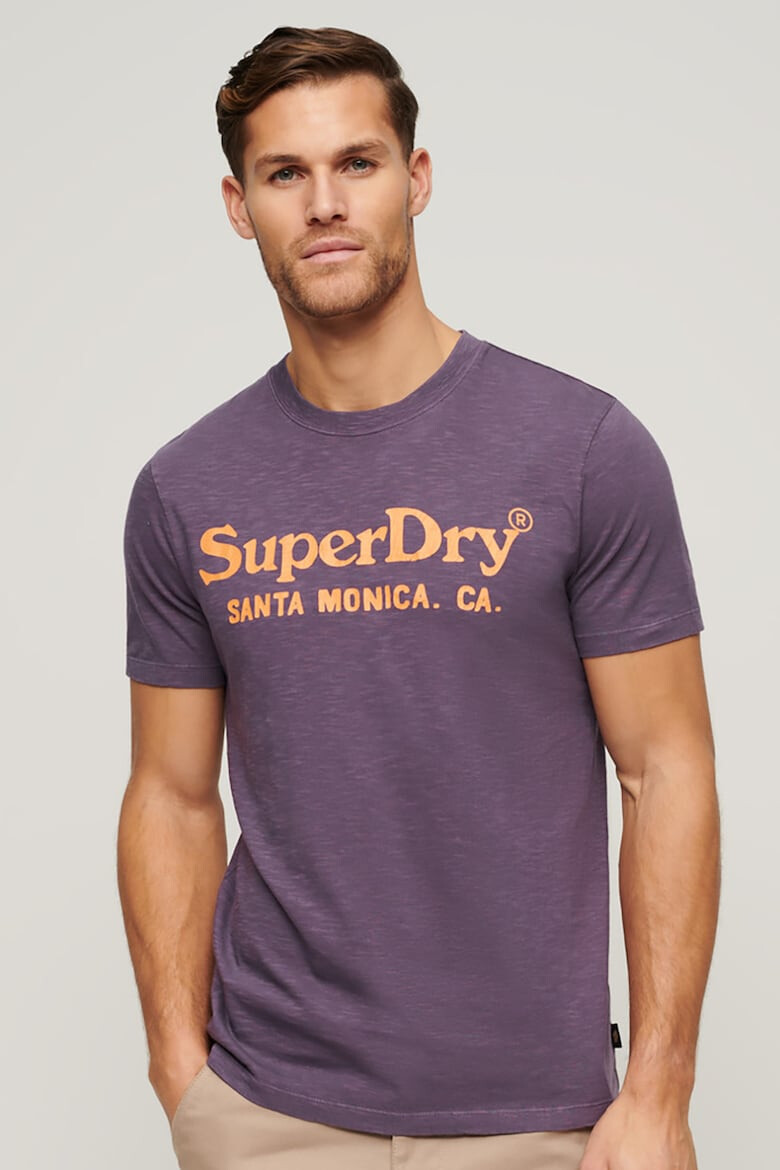 SUPERDRY Памучна тениска с лого - Pepit.bg
