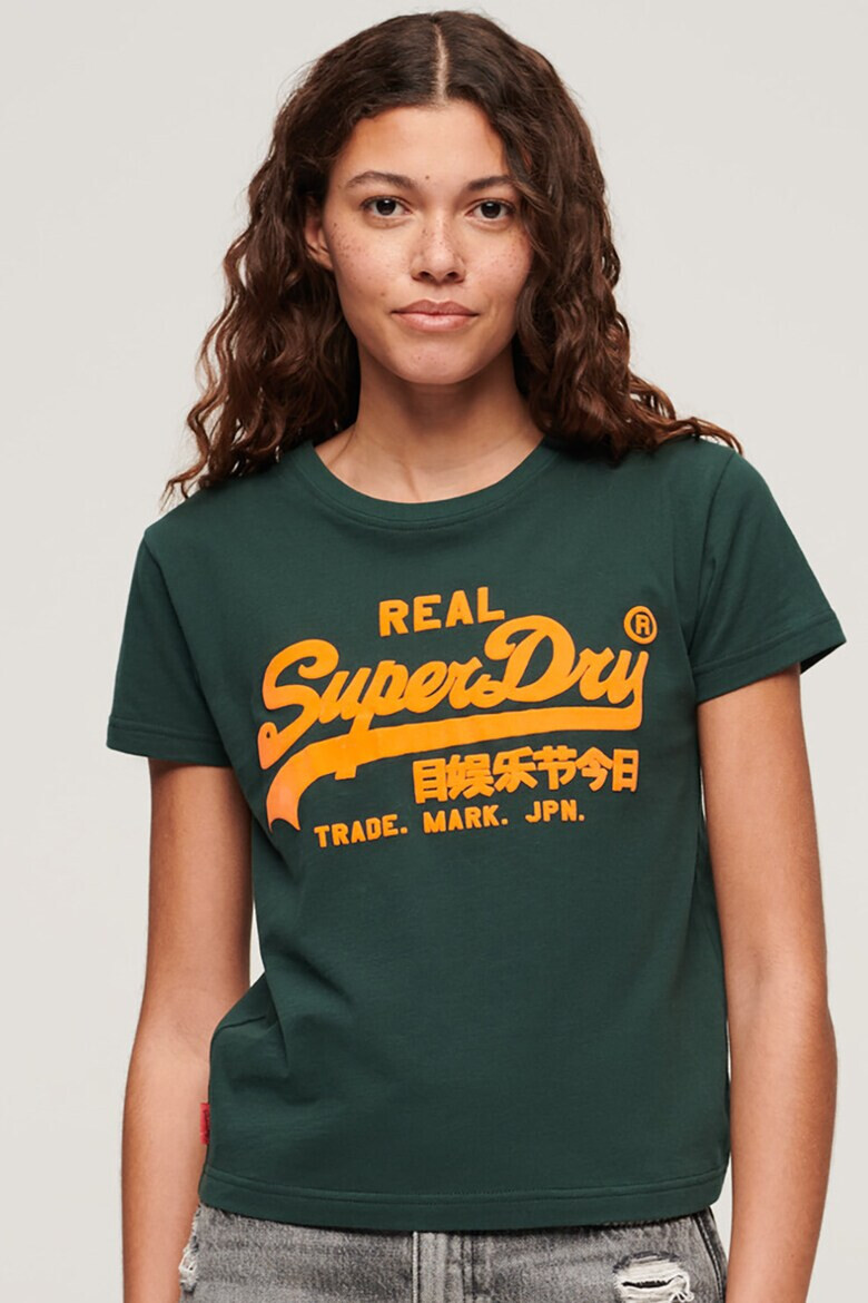 SUPERDRY Памучна тениска с лого - Pepit.bg