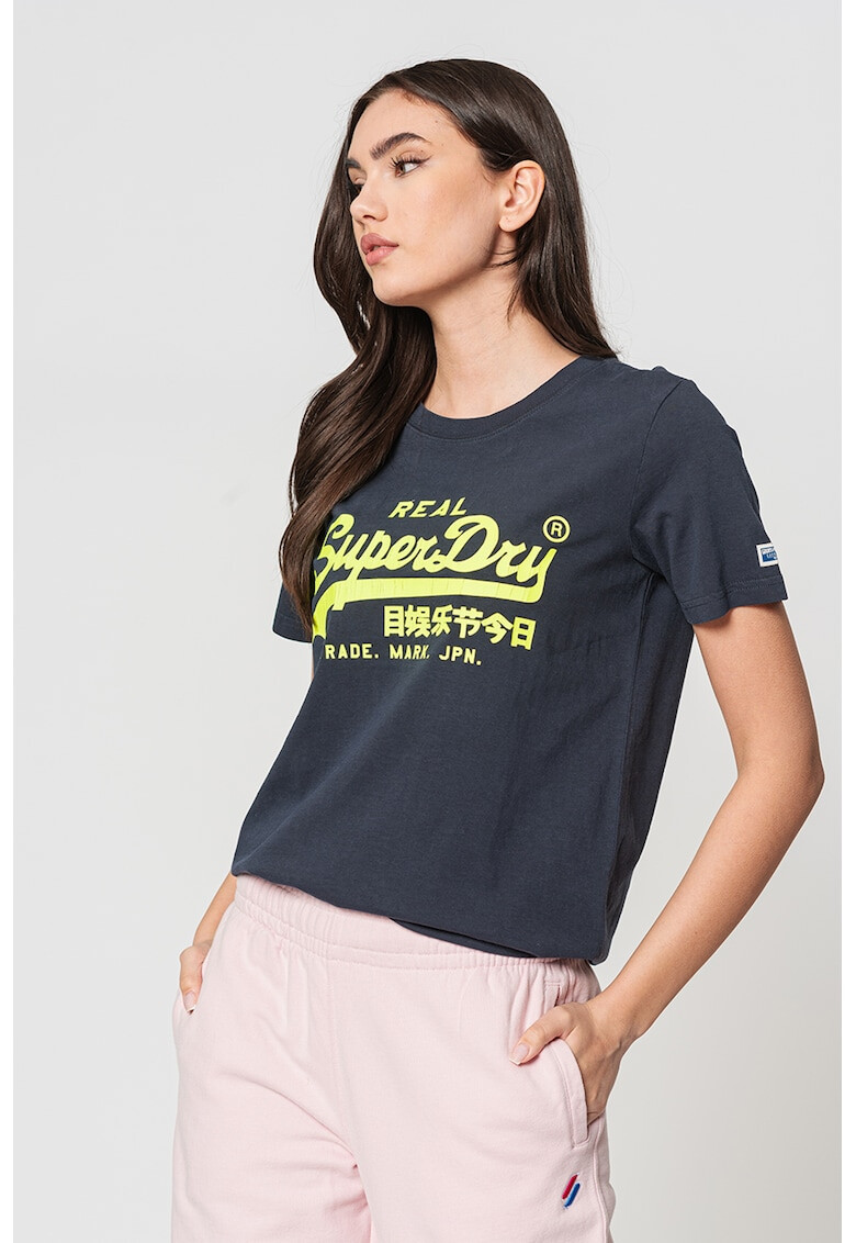 SUPERDRY Памучна тениска с лого - Pepit.bg