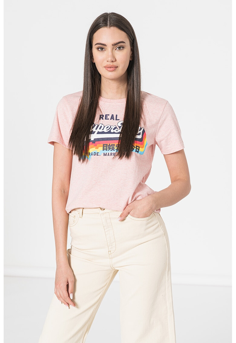 SUPERDRY Памучна тениска с лого - Pepit.bg