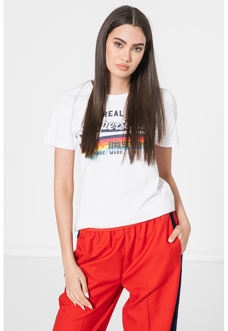 SUPERDRY Памучна тениска с лого - Pepit.bg