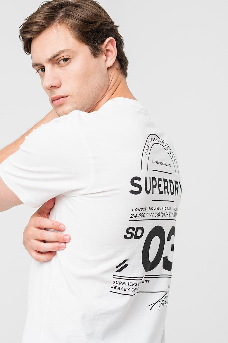 SUPERDRY Памучна тениска Stacked - Pepit.bg