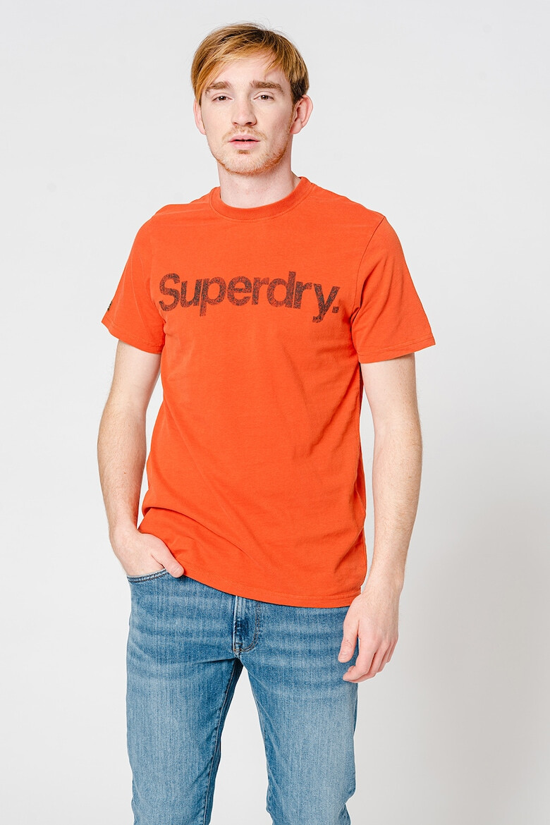 SUPERDRY Памучна тениска Vintage Classic с лого - Pepit.bg