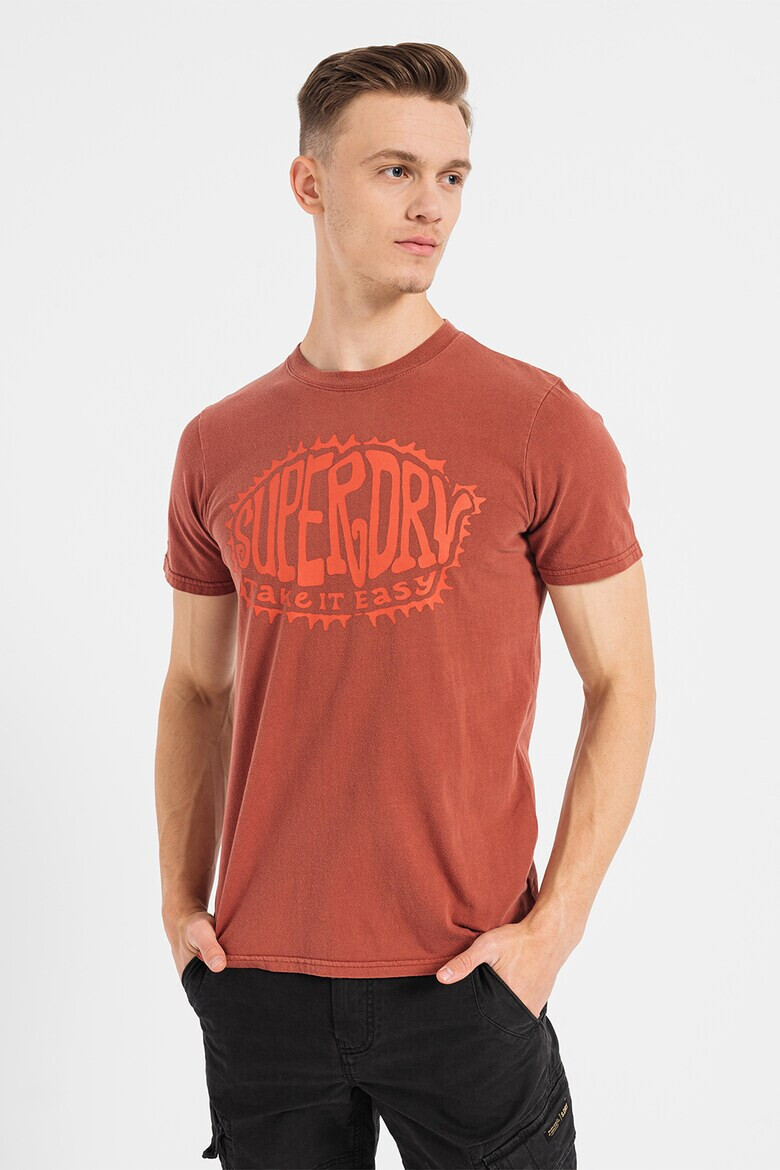 SUPERDRY Памучна тениска Vintage Pisych Rock с лого - Pepit.bg