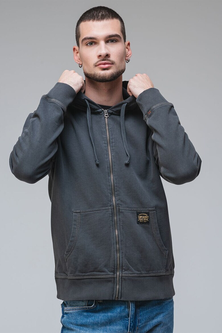 SUPERDRY Памучно худи с цип - Pepit.bg