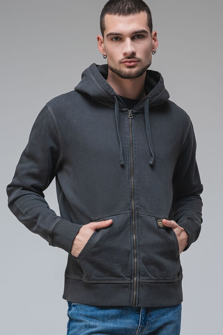 SUPERDRY Памучно худи с цип - Pepit.bg