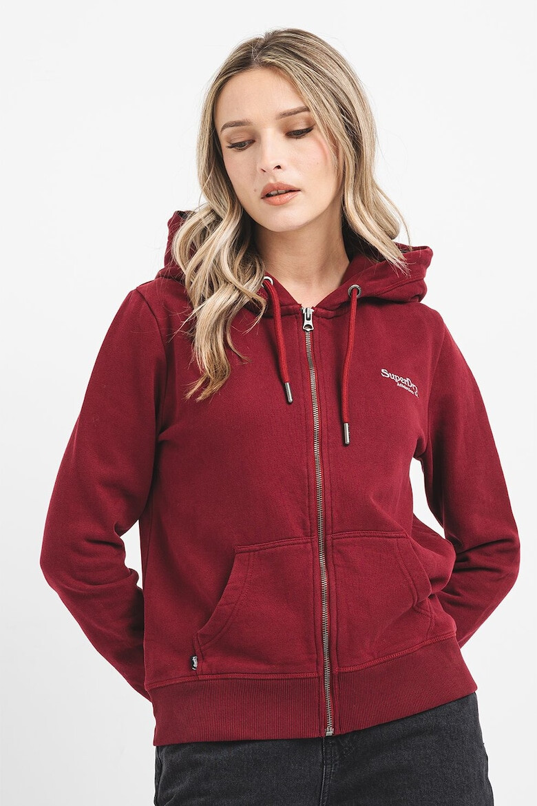 SUPERDRY Памучно худи с цип - Pepit.bg