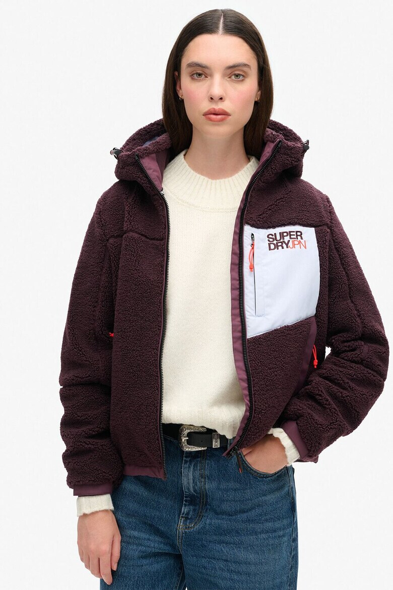 SUPERDRY Плюшено яке с джобове - Pepit.bg