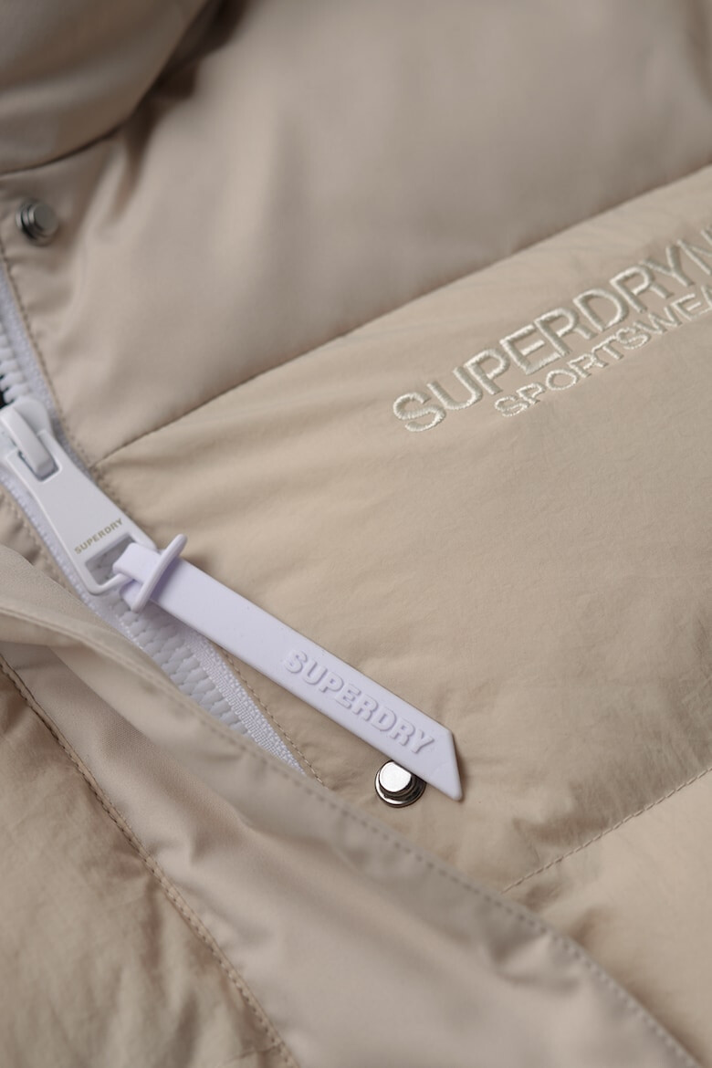 SUPERDRY Пухено зимно яке с качулка и капитониран дизайн - Pepit.bg