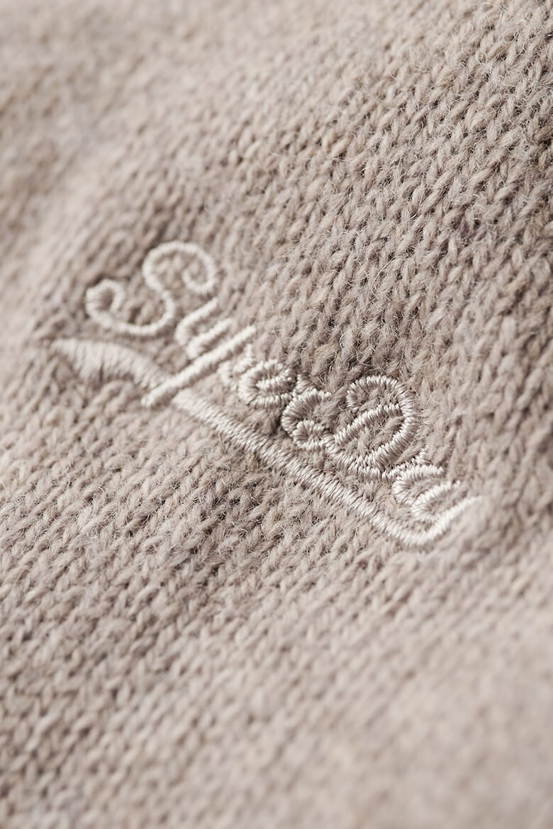 SUPERDRY Пуловер Essential с вълна с къс цип - Pepit.bg