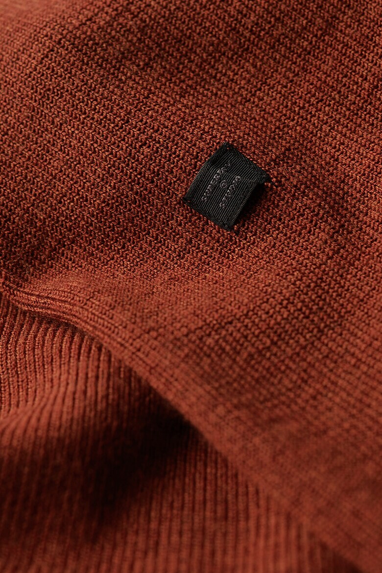SUPERDRY Пуловер Studios с мерино с къс цип - Pepit.bg