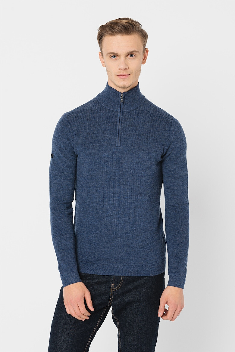 SUPERDRY Пуловер Studios с мерино с къс цип - Pepit.bg