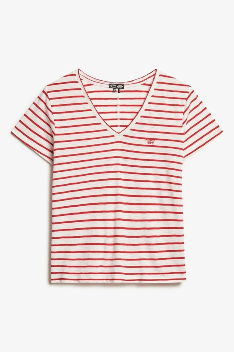 SUPERDRY Раирана тениска с лиосел - Pepit.bg