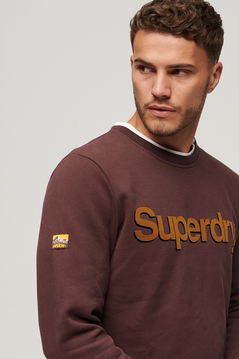 SUPERDRY Суитшърт Ovin Classic с овално деколте и лого - Pepit.bg