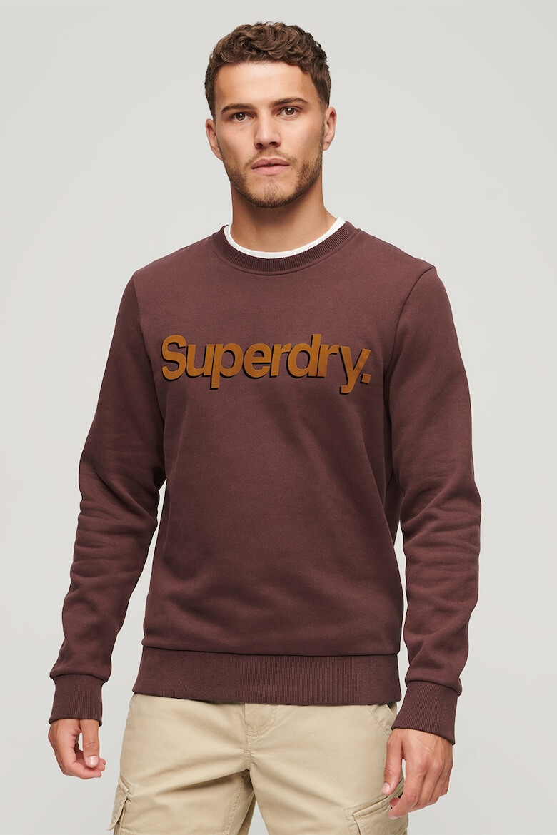 SUPERDRY Суитшърт Ovin Classic с овално деколте и лого - Pepit.bg