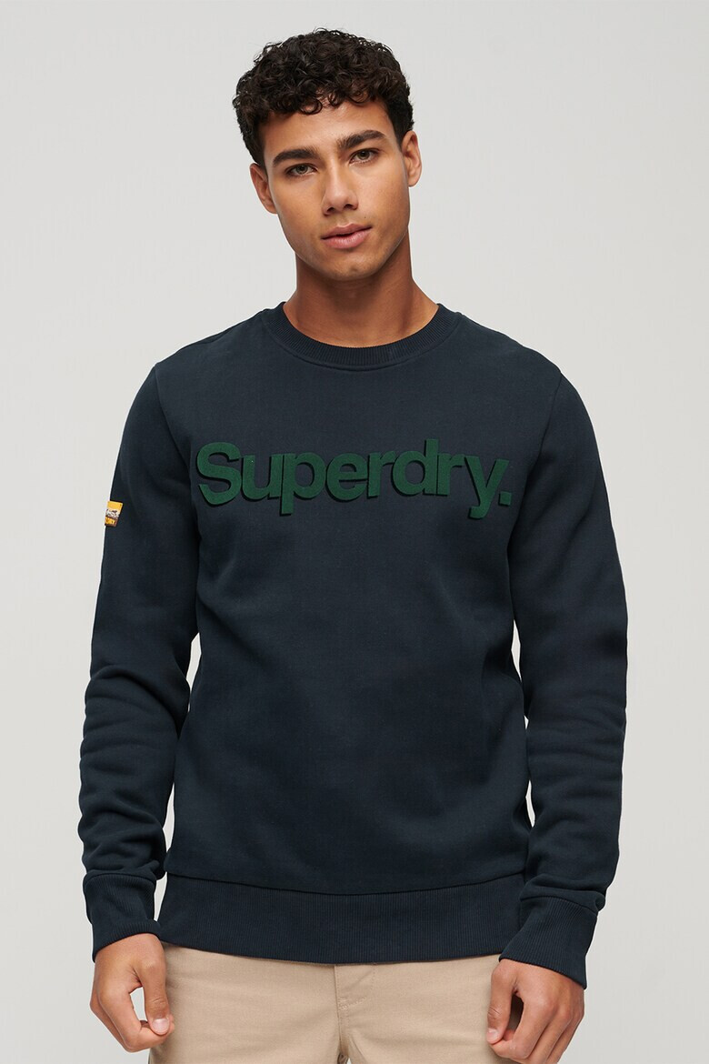 SUPERDRY Суитшърт Ovin Classic с овално деколте и лого - Pepit.bg