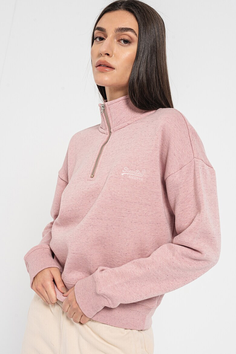 SUPERDRY Суитшърт с къс цип - Pepit.bg
