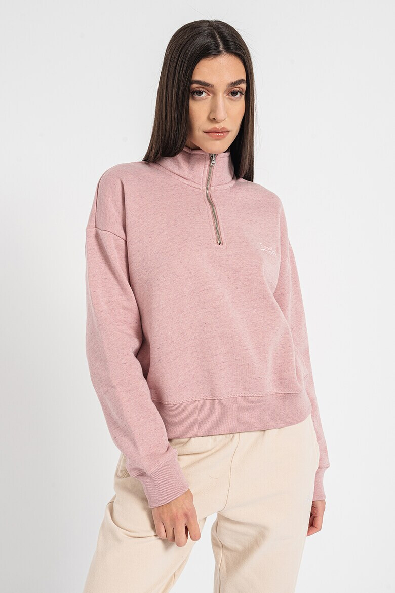 SUPERDRY Суитшърт с къс цип - Pepit.bg