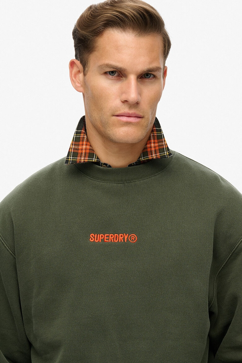 SUPERDRY Суитшърт с памук с лого - Pepit.bg