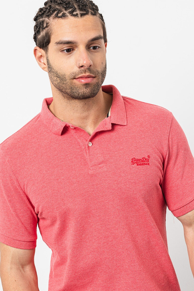 SUPERDRY Тениска Classic от пике с яка - Pepit.bg