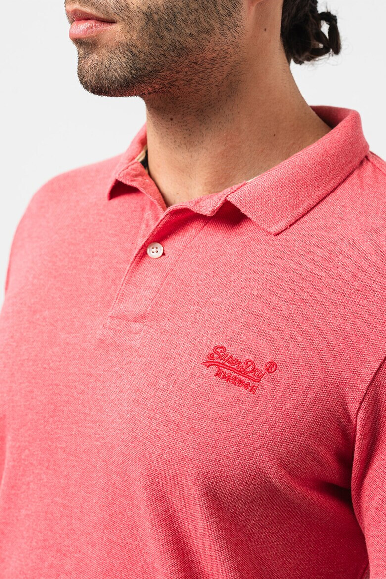 SUPERDRY Тениска Classic от пике с яка - Pepit.bg