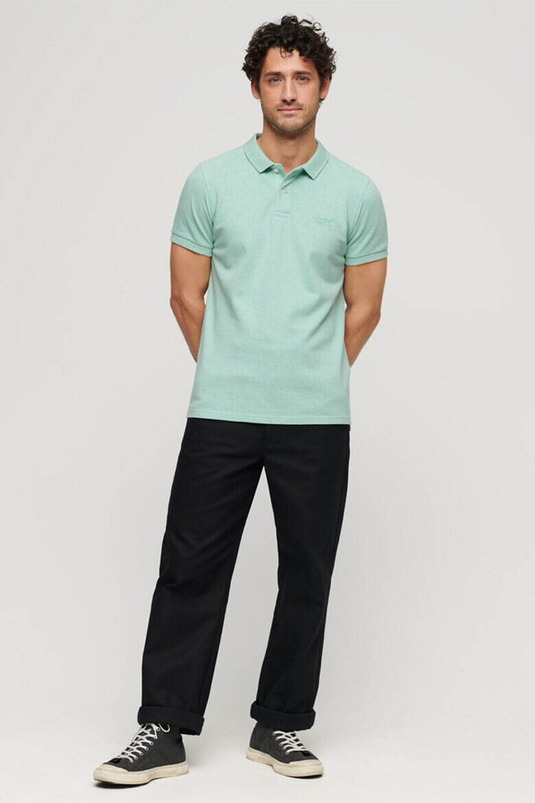SUPERDRY Тениска Classic от пике с яка - Pepit.bg