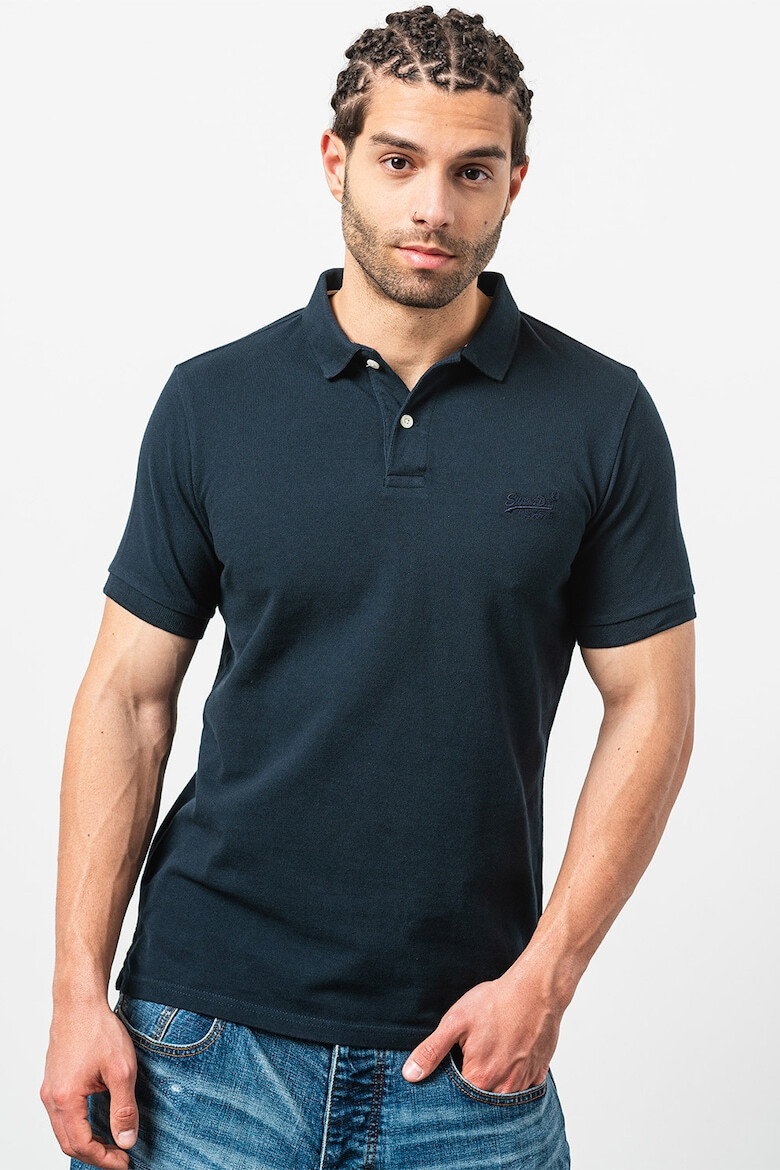 SUPERDRY Тениска Classic от пике с яка - Pepit.bg
