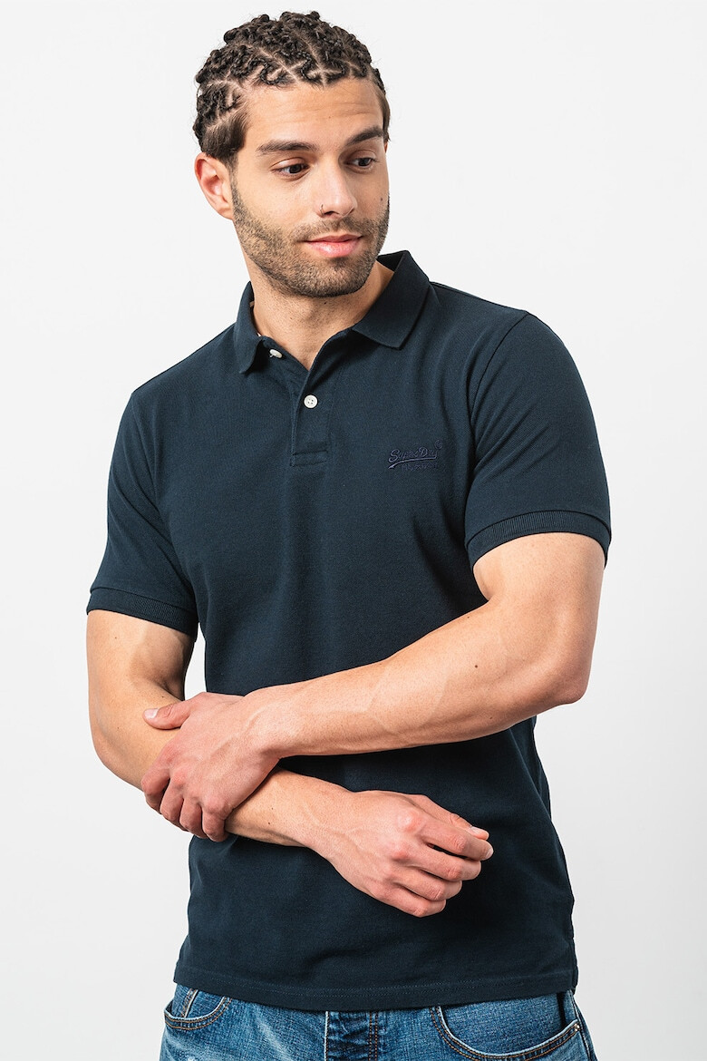 SUPERDRY Тениска Classic от пике с яка - Pepit.bg