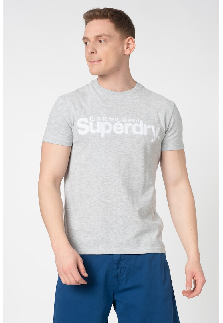 SUPERDRY Тениска Core с кадифено лого - Pepit.bg