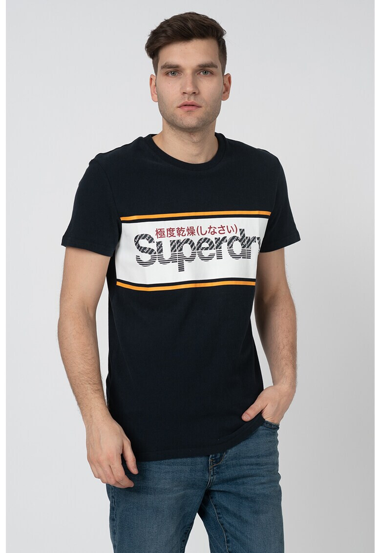 SUPERDRY Tениска Core с овално деколте и лого - Pepit.bg