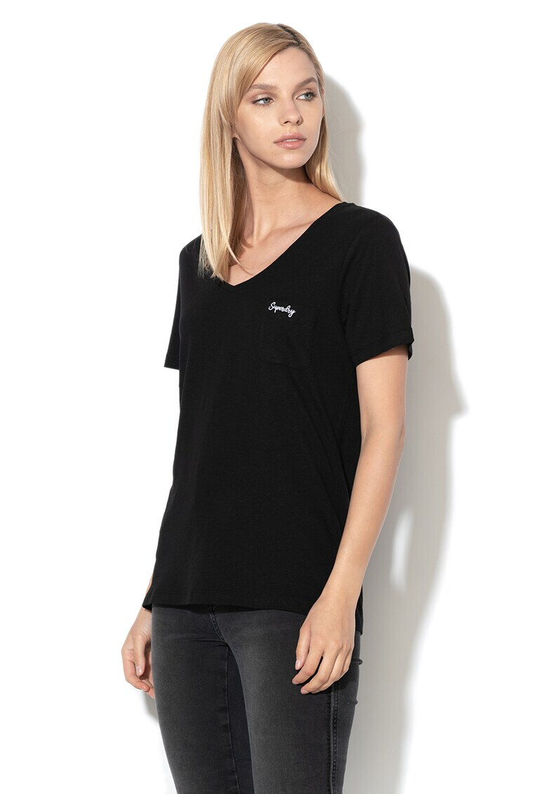 SUPERDRY Тениска Essential с шпиц - Pepit.bg