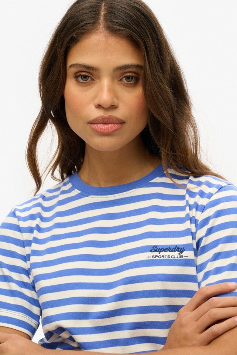 SUPERDRY Тениска на райе с лого - Pepit.bg