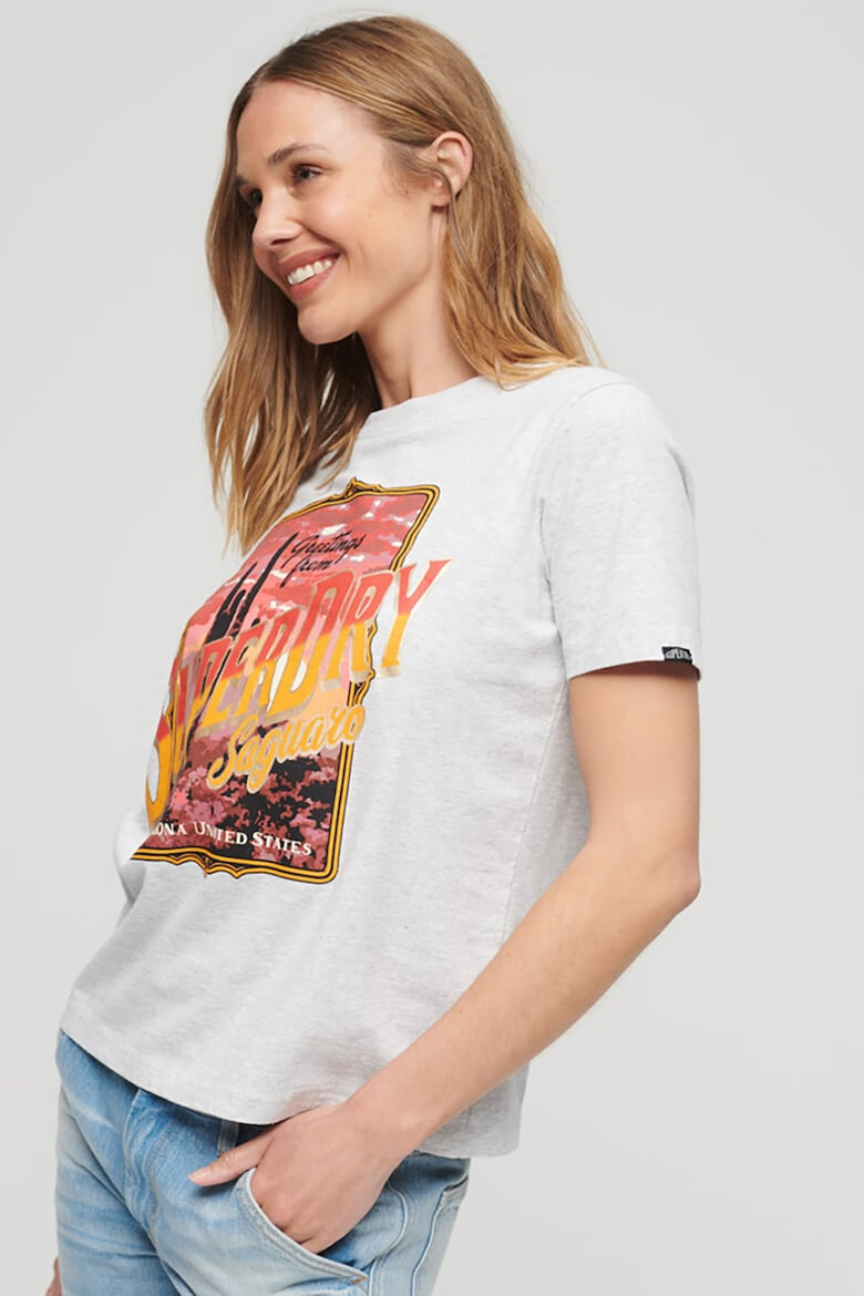SUPERDRY Тениска с графика и лого - Pepit.bg
