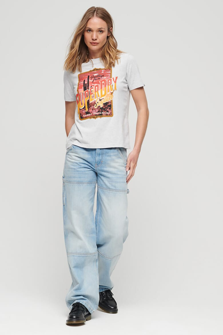 SUPERDRY Тениска с графика и лого - Pepit.bg