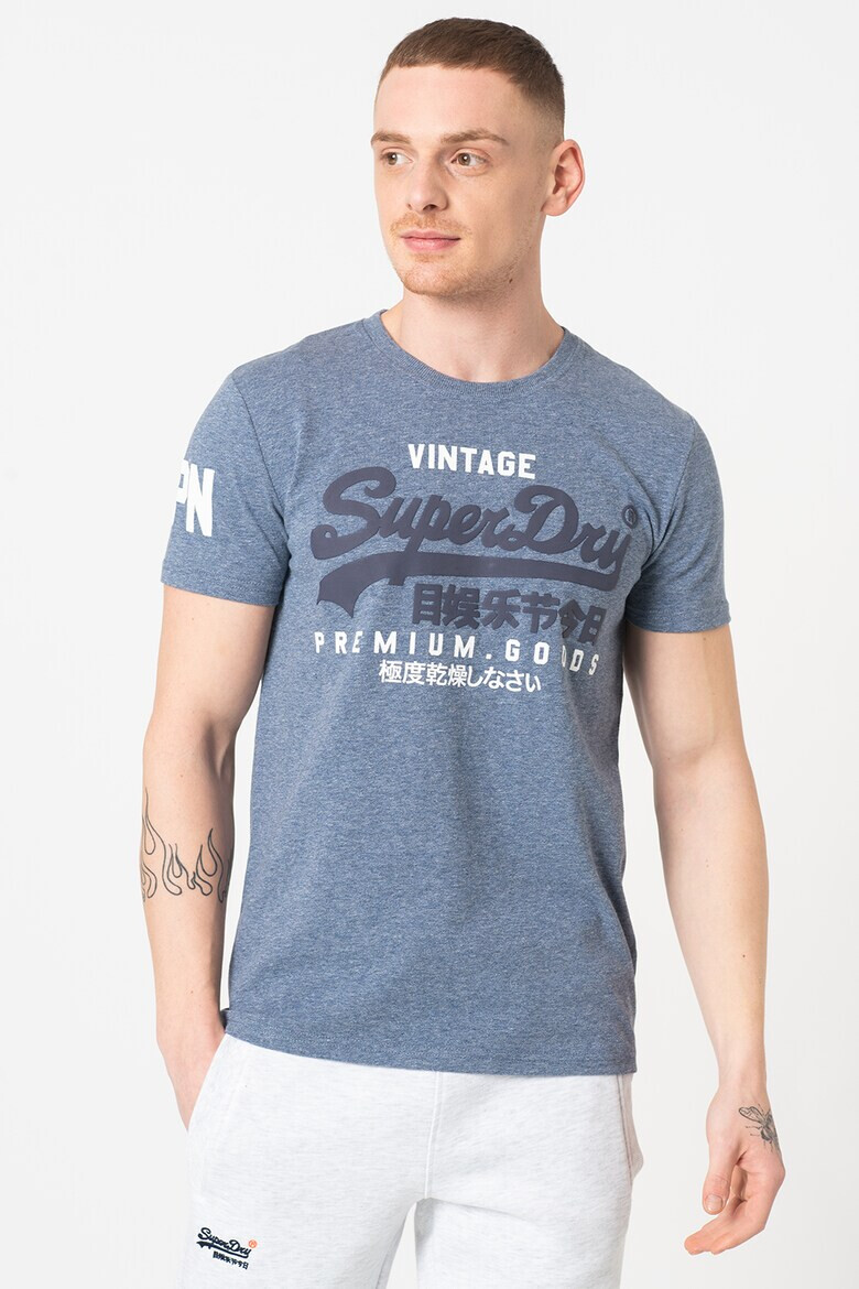 SUPERDRY Tениска с овално деколте и лого - Pepit.bg