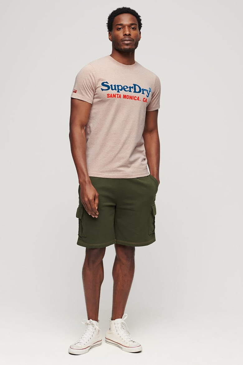 SUPERDRY Тениска с овално деколте и лого - Pepit.bg