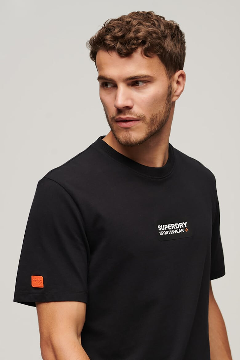 SUPERDRY Тениска с овално деколте и лого - Pepit.bg