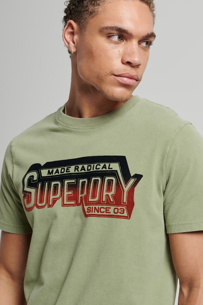 SUPERDRY Тениска с овално деколте и лого - Pepit.bg