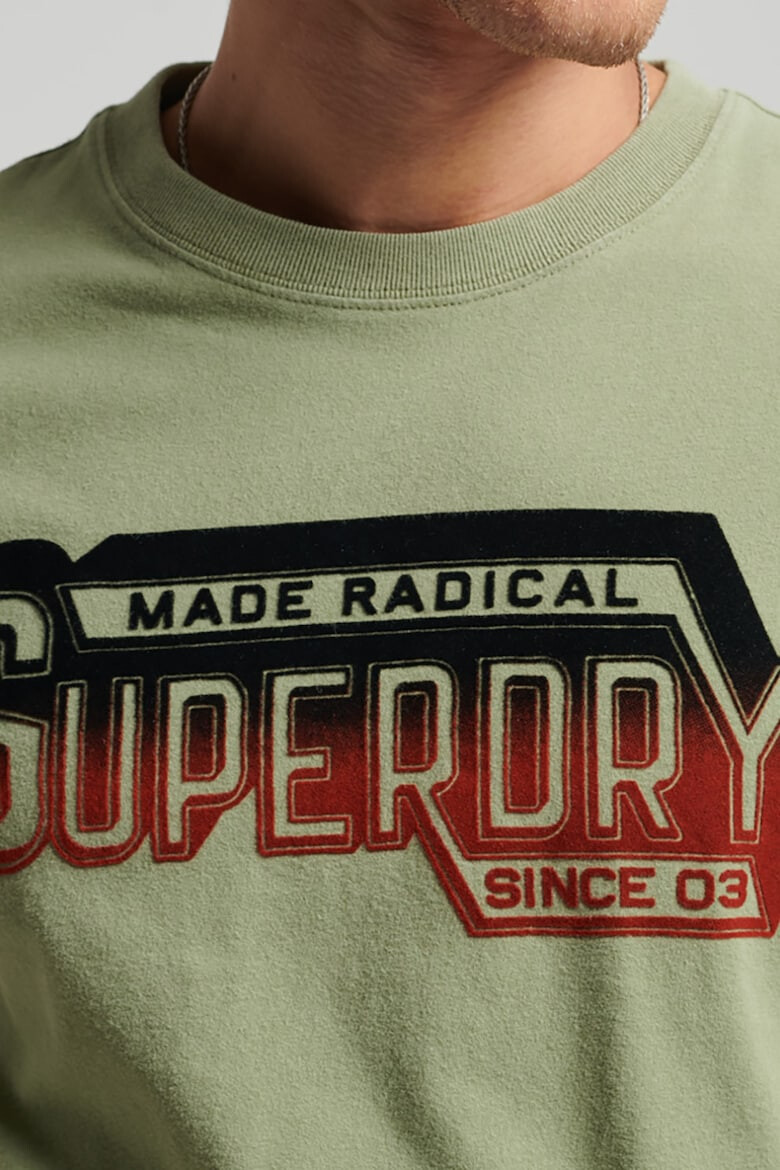 SUPERDRY Тениска с овално деколте и лого - Pepit.bg