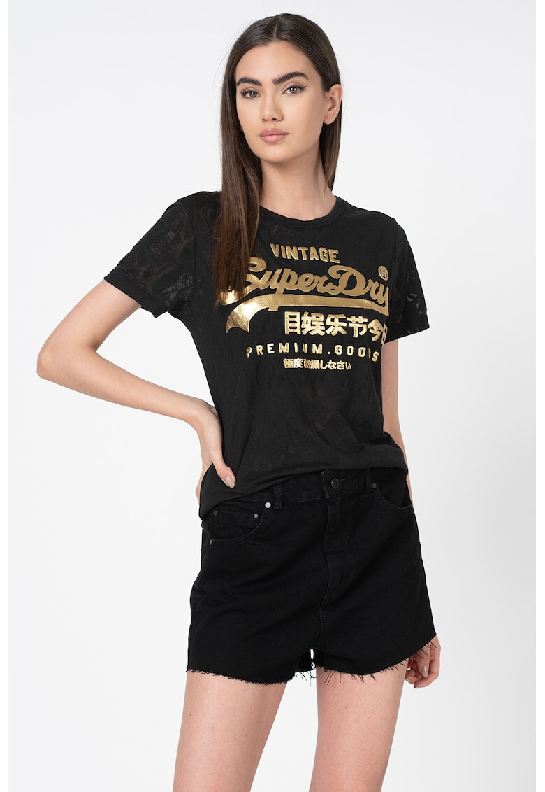 SUPERDRY Тениска Snake Burnout Entry с лого - Pepit.bg