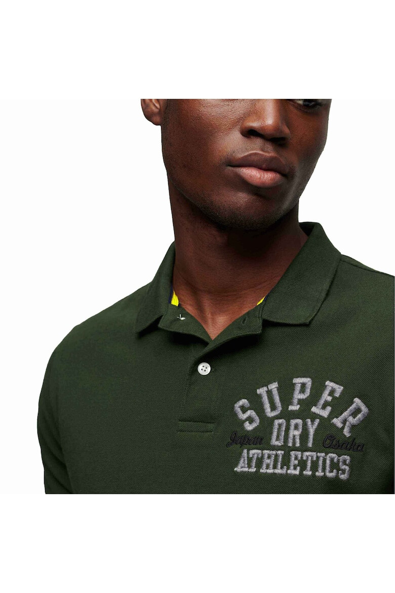 SUPERDRY Тениска Superstate с яка и бродирано лого - Pepit.bg