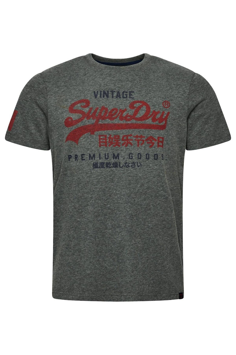 SUPERDRY Тениска Vintage Classic с лого и овално деколте - Pepit.bg