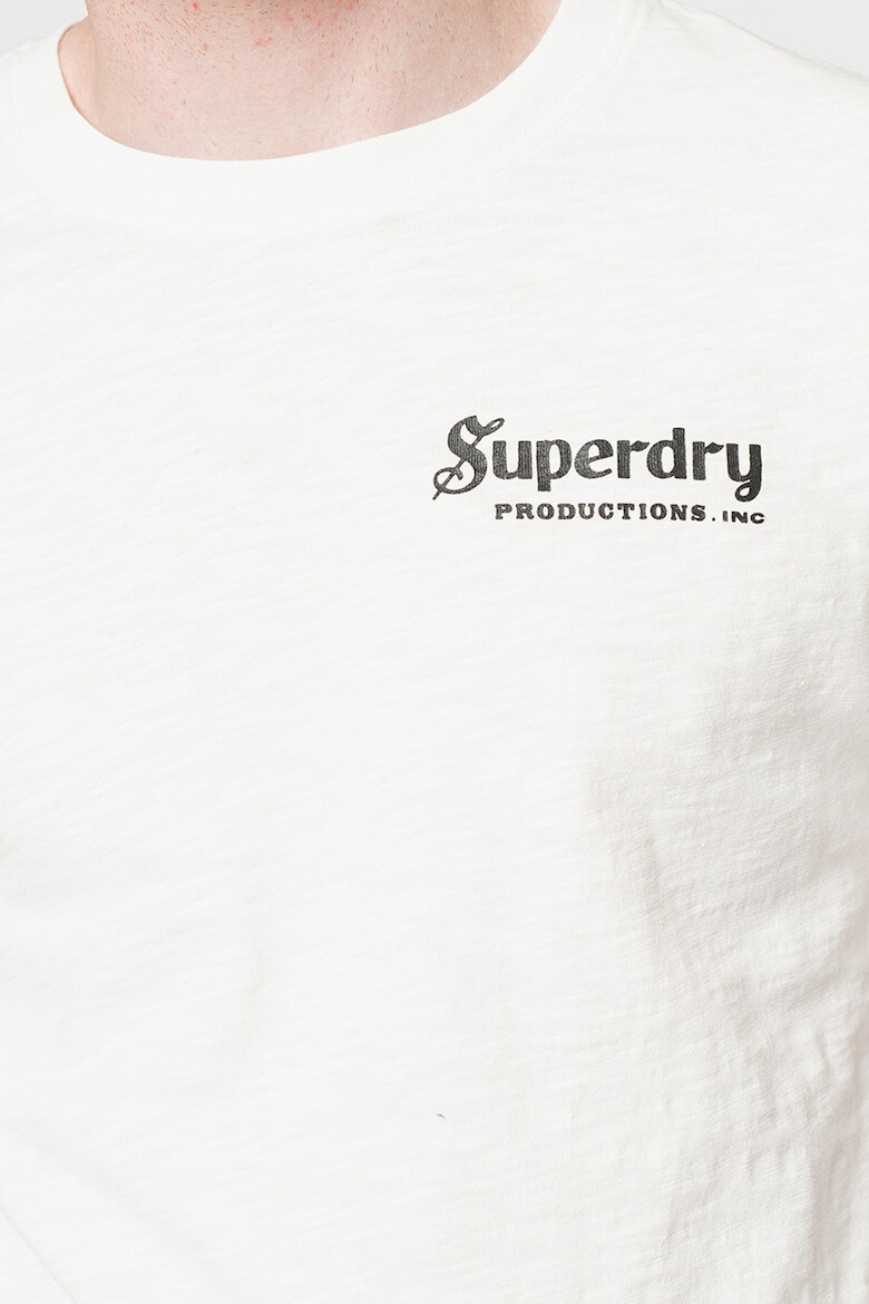 SUPERDRY Тениска Vintage с овално деколте и лого - Pepit.bg