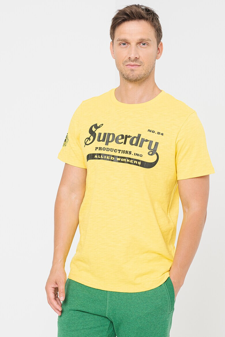 SUPERDRY Тениска Vintage с овално деколте и лого - Pepit.bg