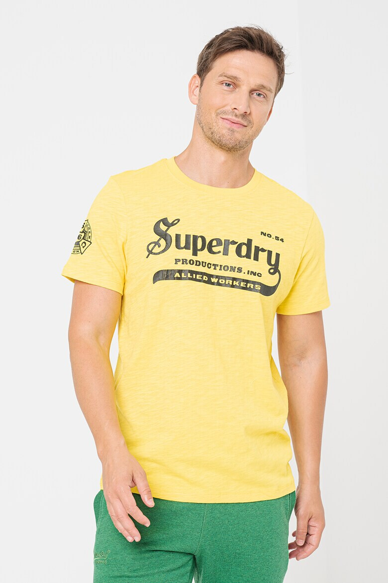 SUPERDRY Тениска Vintage с овално деколте и лого - Pepit.bg