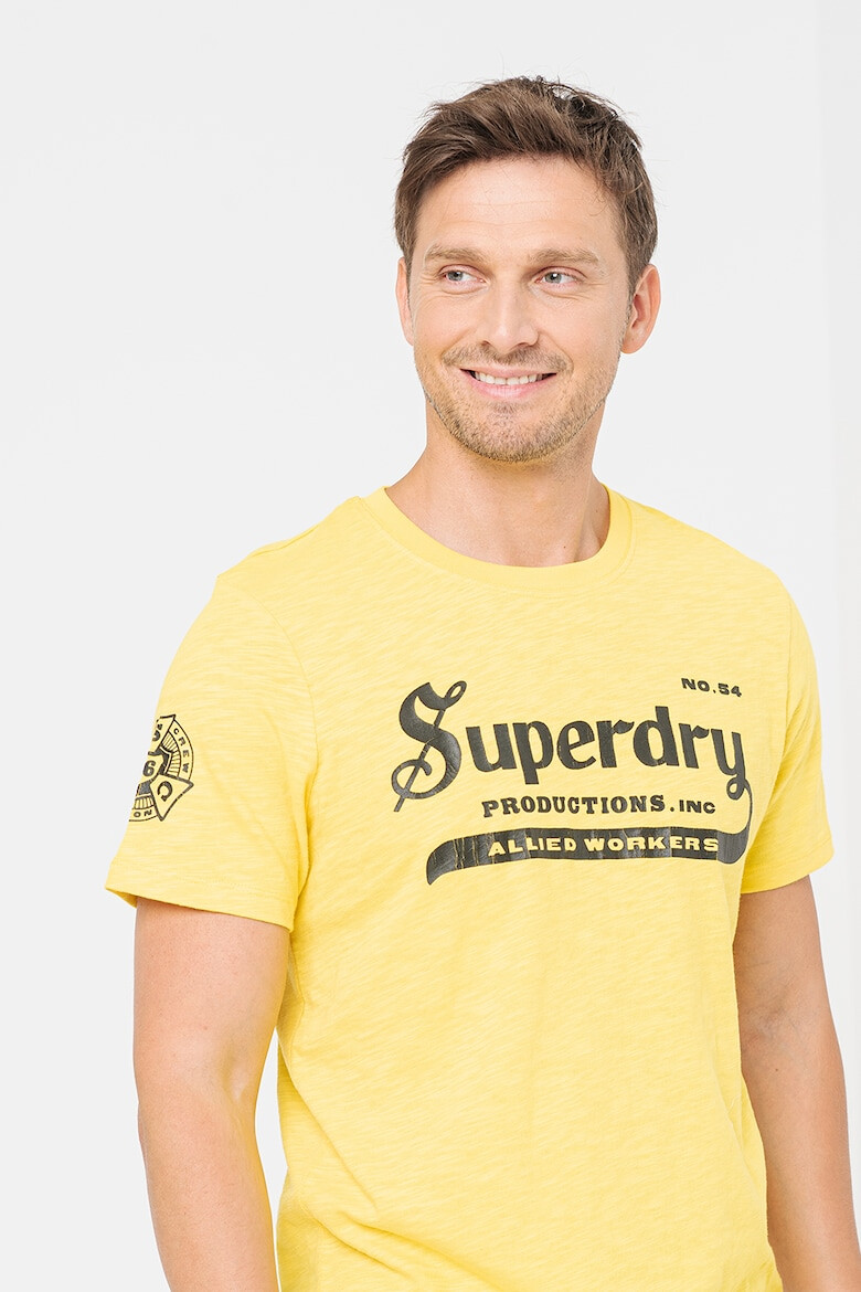 SUPERDRY Тениска Vintage с овално деколте и лого - Pepit.bg