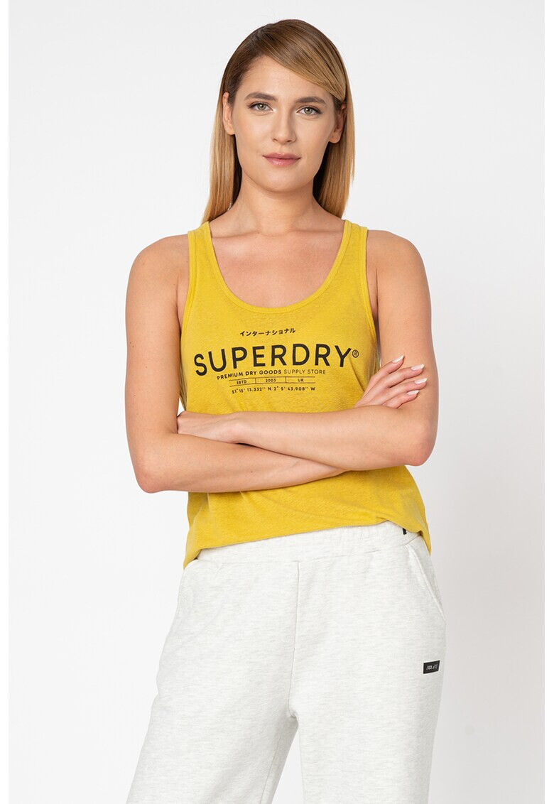 SUPERDRY Топ с лен и лиосел - Pepit.bg