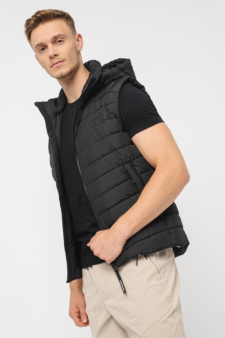 SUPERDRY Ватиран елек с качулка - Pepit.bg